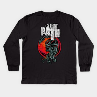 CYBORG PATH FROM ANONYMOUS STRAY Kids Long Sleeve T-Shirt